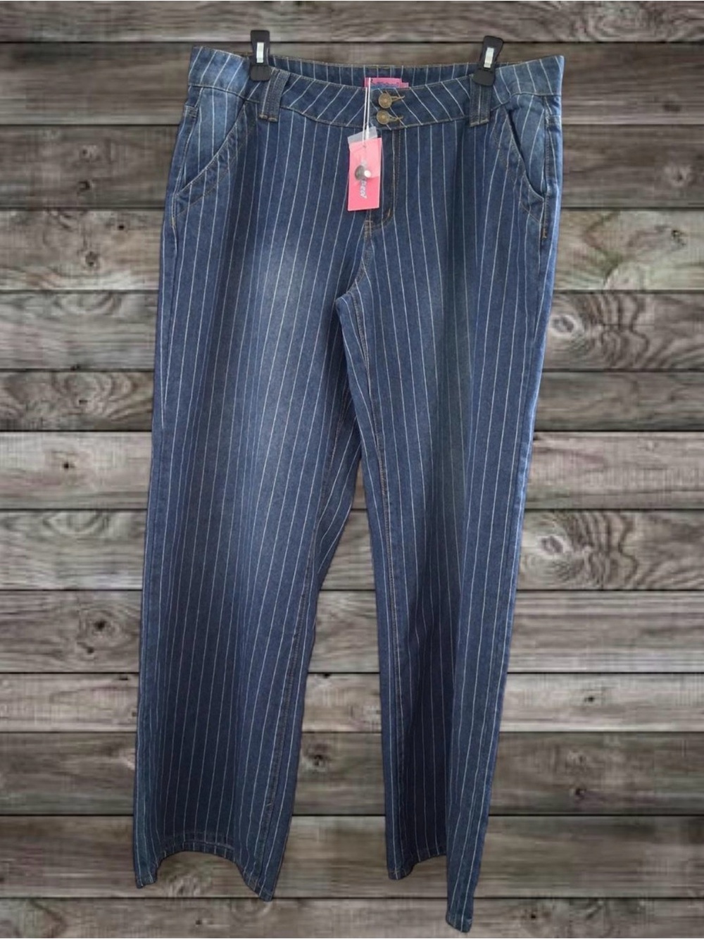 NWT Edikted Cory Striped Low Rise Baggy Jeans 💙